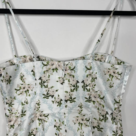 NWT Danielle Bernstein Dainty Floral Mini Slip Dress A-Line White - Picture 8 of 14